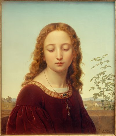 E.Deger, Portret młodej dziewczyny autorstwa Ernst Deger