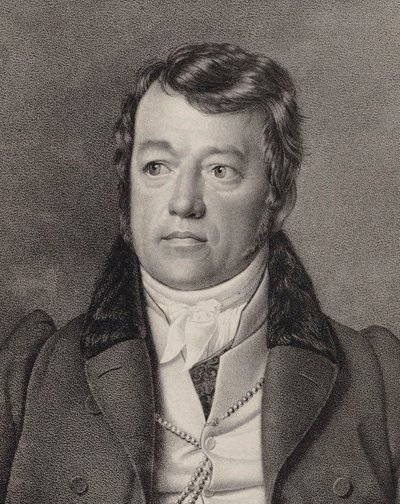 Portret organisty i kompozytora Friedricha Schneidera 1786-1853, ok. 1930 r. 1840. autorstwa Ernst Friedrich Oldermann