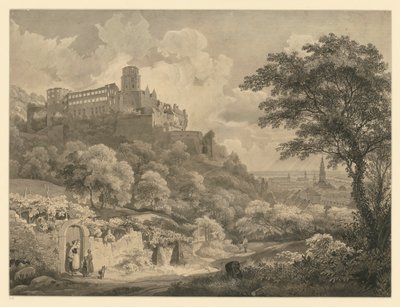 Heidelberg. Widok na zamek autorstwa Ernst Fries