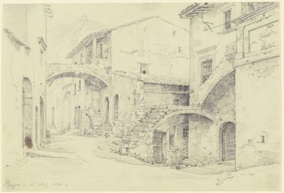Ulica w Terni-Papigno autorstwa Ernst Fries
