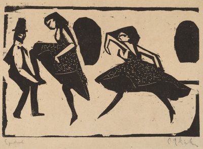 Taniec akrobatyczny, 1911. autorstwa Ernst Ludwig Kirchner