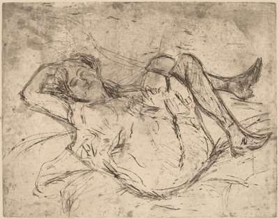 Śniąca dziewczyna, 1906. autorstwa Ernst Ludwig Kirchner