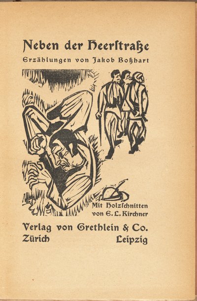 Jakob Bolsharat: Neben der Heyerstrasse Jakob Bashart: W pobliżu głównej ulicy, 1923. autorstwa Ernst Ludwig Kirchner