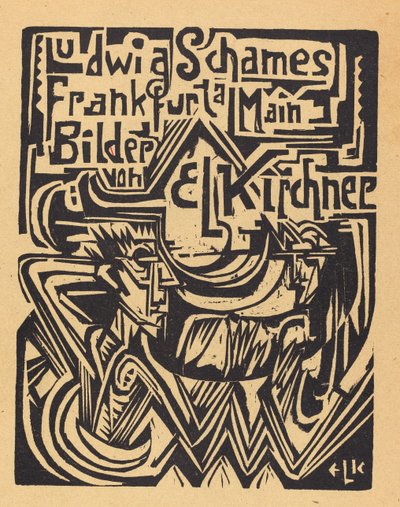 Ludwig Schames Frankfurt a Main Bilder von E L Kirchner Ludwig Schames Frankfurt..., 1919. autorstwa Ernst Ludwig Kirchner