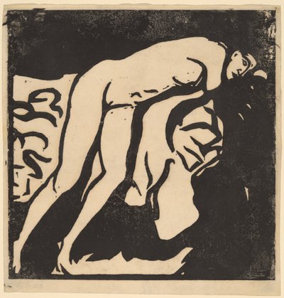 Naga dziewczyna, 1906. autorstwa Ernst Ludwig Kirchner