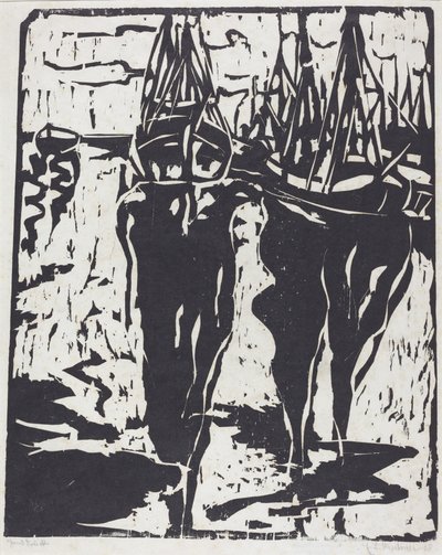 Scena portowa Scena portowa, 1908 r. autorstwa Ernst Ludwig Kirchner