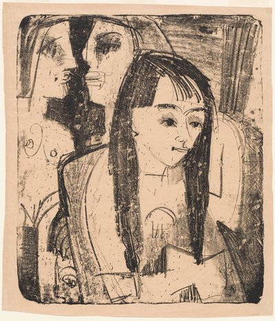 Portret dziewczynki, 1921. autorstwa Ernst Ludwig Kirchner