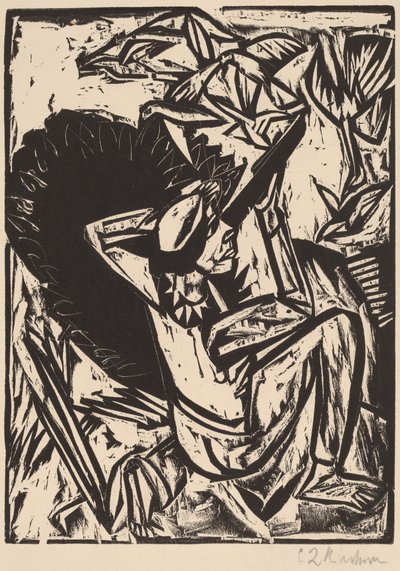 Łowca mew, 1913. autorstwa Ernst Ludwig Kirchner