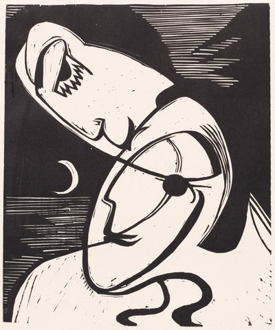 Pocałunek, 1930. autorstwa Ernst Ludwig Kirchner