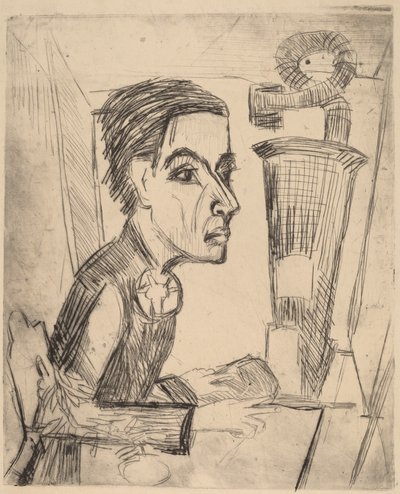 Malarz, 1923. autorstwa Ernst Ludwig Kirchner