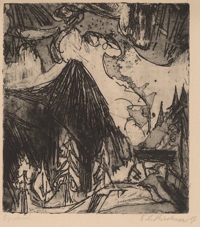 Seehorn, 1919. autorstwa Ernst Ludwig Kirchner