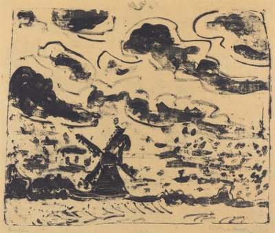 Wiatrak w pobliżu Burg na Fehmarn, 1908. autorstwa Ernst Ludwig Kirchner