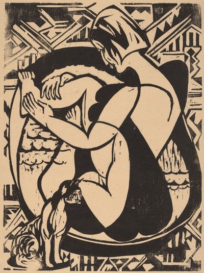 Kobieta w wannie, 1936. autorstwa Ernst Ludwig Kirchner
