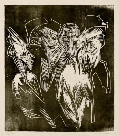 Absalom i jego doradcy autorstwa Ernst Ludwig Kirchner