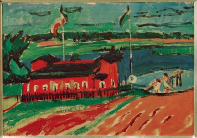Kąpielisko w pobliżu Drezna autorstwa Ernst Ludwig Kirchner
