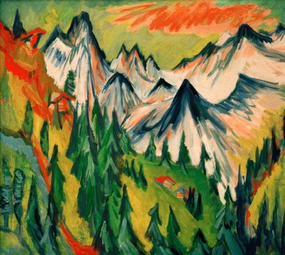 Szczyty górskie autorstwa Ernst Ludwig Kirchner