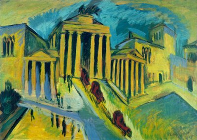 Brama Brandenburska, Berlin autorstwa Ernst Ludwig Kirchner