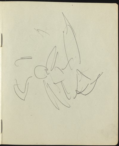 Tancerze i wykonawcy (strona ze szkicownika) autorstwa Ernst Ludwig Kirchner