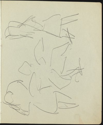 Tancerze i wykonawcy (strona ze szkicownika) autorstwa Ernst Ludwig Kirchner