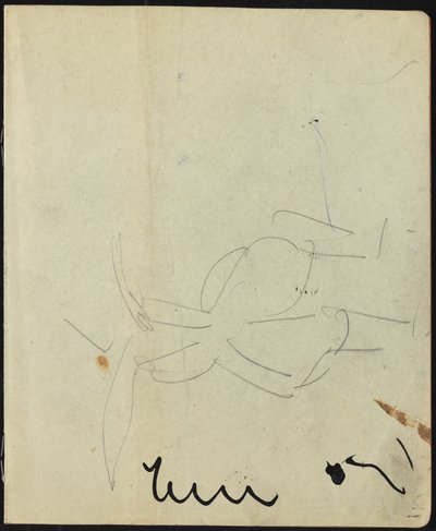 Tancerze i wykonawcy (strona ze szkicownika) autorstwa Ernst Ludwig Kirchner