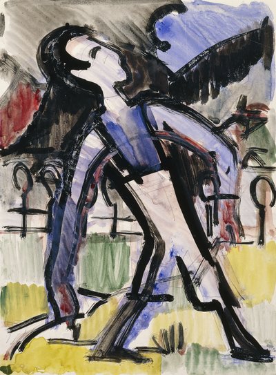 Figura Davosa, 1924 autorstwa Ernst Ludwig Kirchner