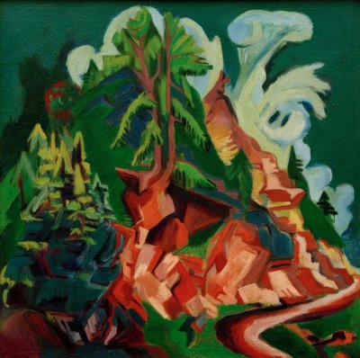 Góra. Droga do Stafel autorstwa Ernst Ludwig Kirchner