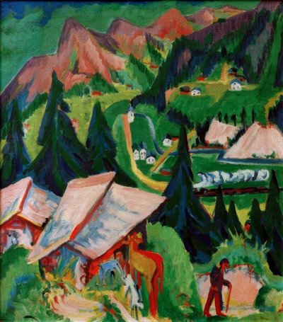 Junkerboden od stafel autorstwa Ernst Ludwig Kirchner
