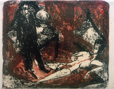 Zabójca autorstwa Ernst Ludwig Kirchner