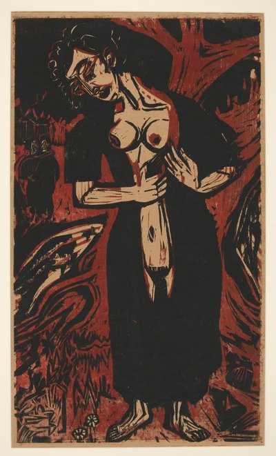Samobójstwo autorstwa Ernst Ludwig Kirchner