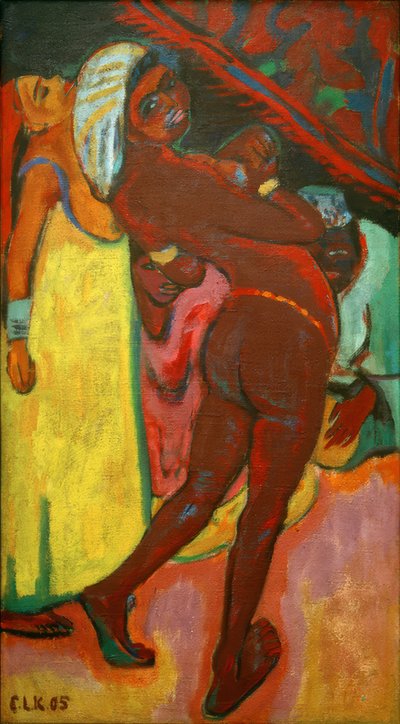 Czarna tancerka autorstwa Ernst Ludwig Kirchner