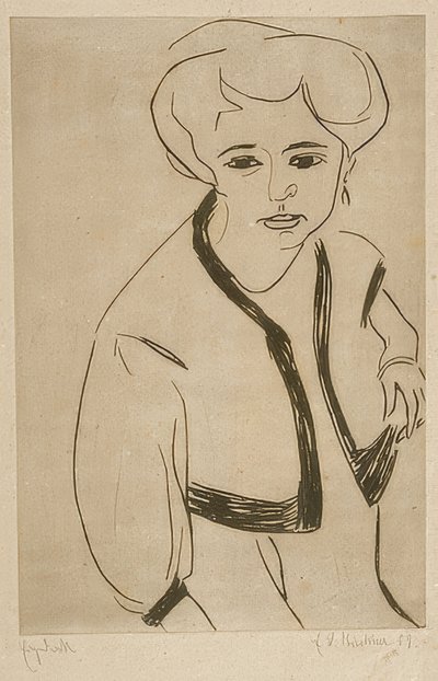 Dodo. 1909 autorstwa Ernst Ludwig Kirchner