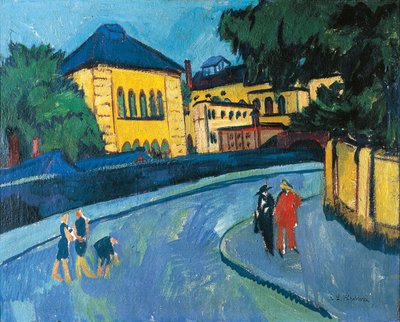 Drezno, Friedrichstadt autorstwa Ernst Ludwig Kirchner