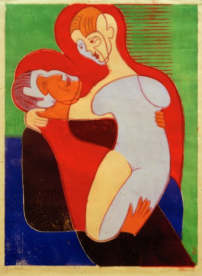 EL Kirchner, kochankowie (The Hembusse) autorstwa Ernst Ludwig Kirchner