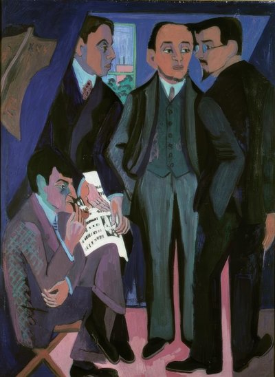 Społeczność artystów autorstwa Ernst Ludwig Kirchner