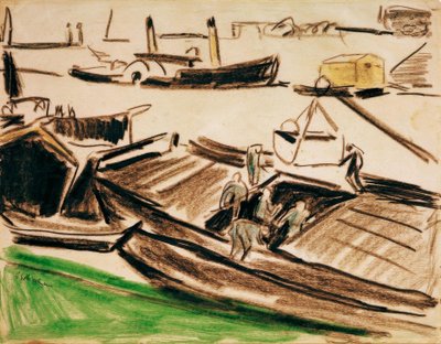 Elbzillen II autorstwa Ernst Ludwig Kirchner