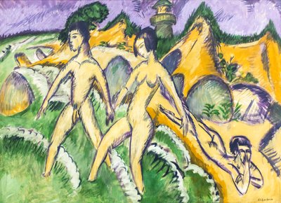 Wejście do morza autorstwa Ernst Ludwig Kirchner