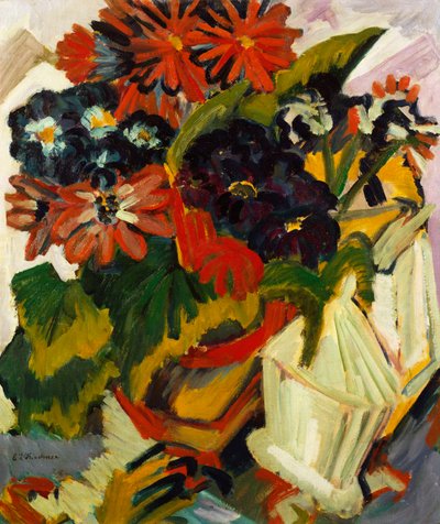 Doniczka i Cukiernica, 1918-19 autorstwa Ernst Ludwig Kirchner