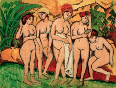 Kobiety w wannie autorstwa Ernst Ludwig Kirchner