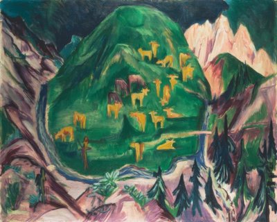 Pastwisko Galtvieh autorstwa Ernst Ludwig Kirchner