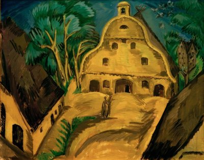 Staberhof Manor na Fehmarn I autorstwa Ernst Ludwig Kirchner