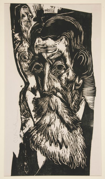 Szef Ludwig Schames (Portret Ludwig Schames) autorstwa Ernst Ludwig Kirchner