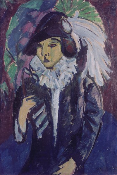 Dama w parku, 1912 autorstwa Ernst Ludwig Kirchner