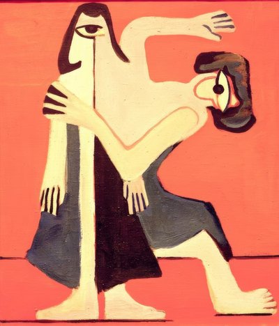 Maska taniec autorstwa Ernst Ludwig Kirchner