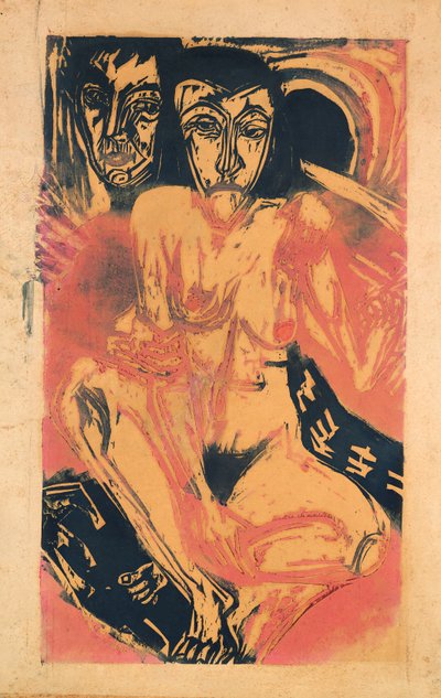 melancholijna dziewczyna autorstwa Ernst Ludwig Kirchner