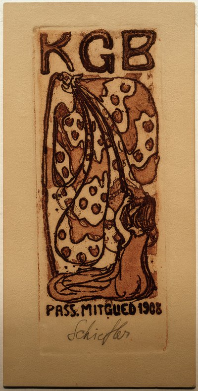 Karta członkowska The Bridge autorstwa Ernst Ludwig Kirchner