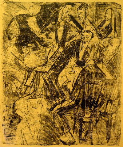 Restauracja muzyczna autorstwa Ernst Ludwig Kirchner