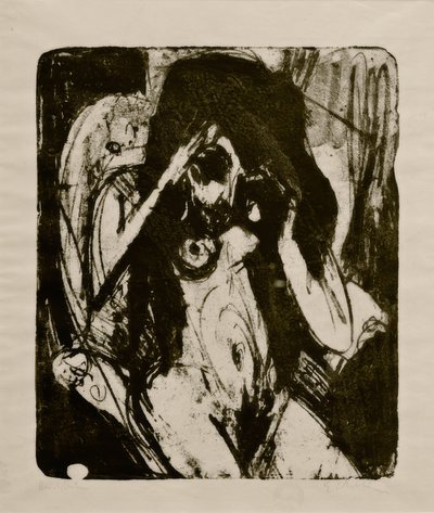 Naga kobieta w fotelu autorstwa Ernst Ludwig Kirchner
