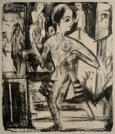 Naga tancerka autorstwa Ernst Ludwig Kirchner