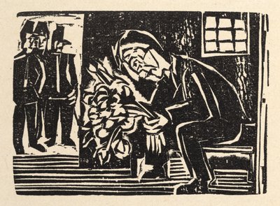Przy głównej drodze. Opowiadania Jakoba Bossharta. Apostoł pokoju - W celi autorstwa Ernst Ludwig Kirchner