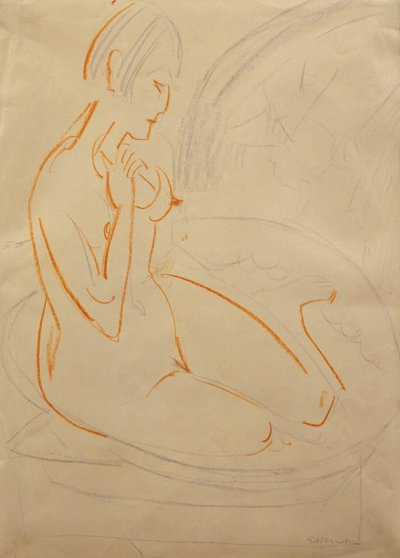 Nagi; Akt, autorstwa Ernst Ludwig Kirchner